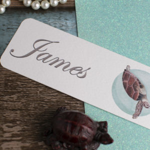 Marine Animal Customisable Bookmark on Textured Matte Paper