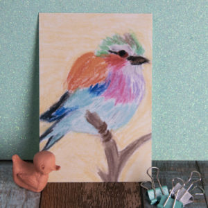 A6 Art Print of Pastel Birds- Options include: Rainbow Bee Eater, Pink Robin, Lilac Breasted Roller