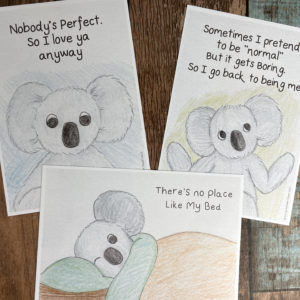 Cute Koala Postcard Prints