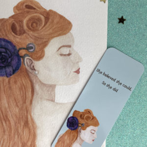 Pin-Up with Hearing Device - Print or Bookmark