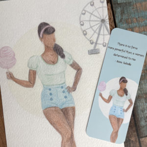 Fairy Floss Pin-Up Girl at the Fair – Prints and Bookmark